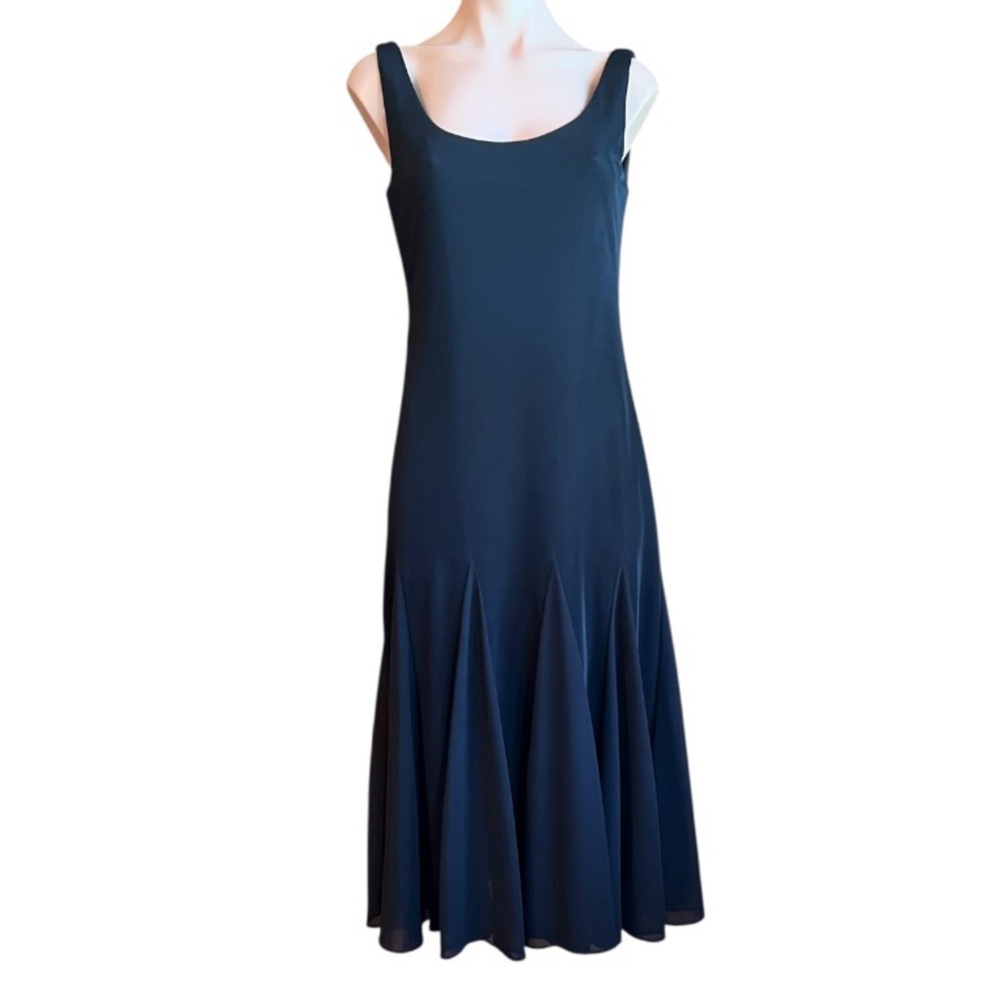 Alex Evenings Black Sleeveless Maxi Sundress 6P